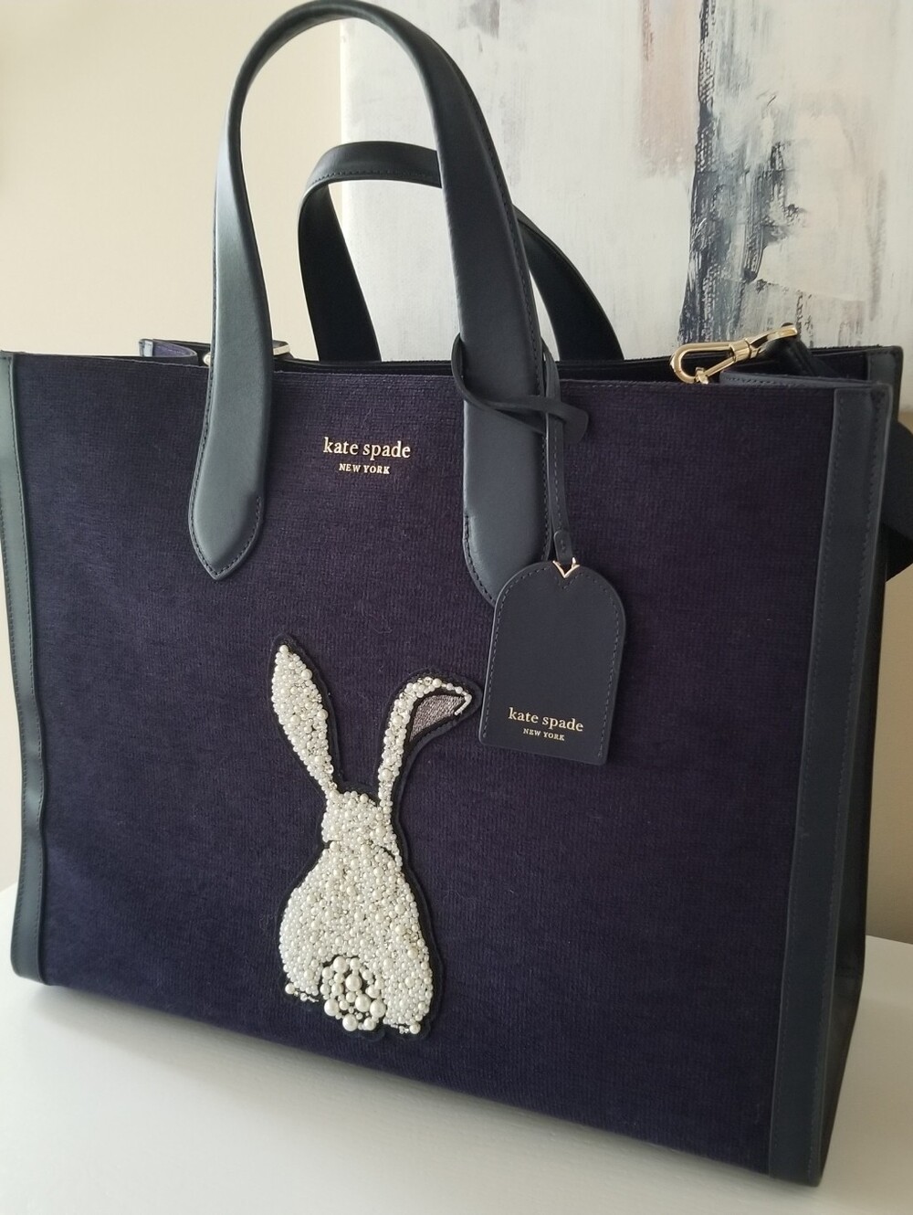 Kate Spade New York Manhattan Bunny Tote Bag - Picture 2 of 13